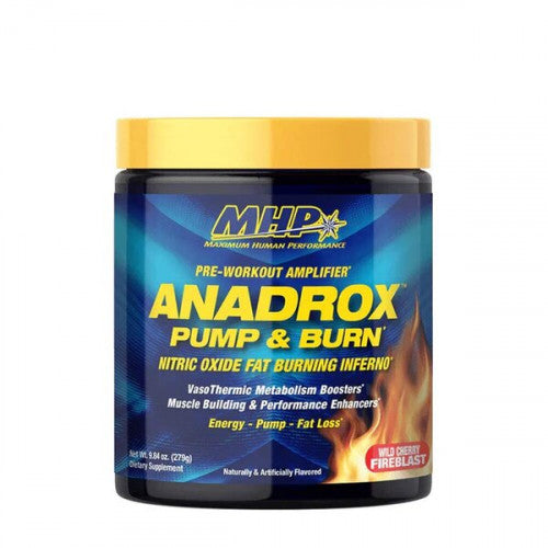 MHP Anadrox Pre-Workout Pump & Burn, Wild Cherry Fireblast  - 279 grams