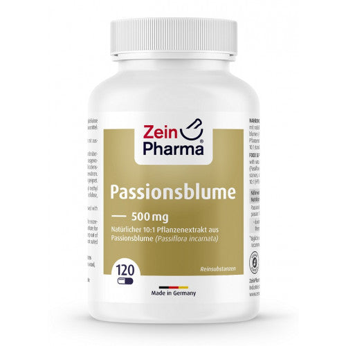 Zein Pharma Passion Flower, 500mg  - 120 caps