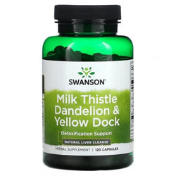 Swanson Milk Thistle Dandelion & Yellow Dock  - 120 caps