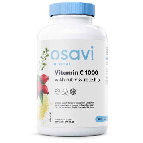 Osavi Vitamin C1000 with Rutin & Rose Hip - Vitamin C1000 with Rutin & Rose Hip  - 180 vegan caps