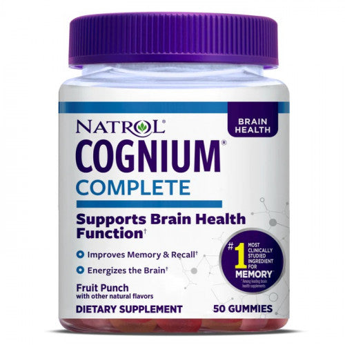 Natrol Cognium Complete, Fruit Punch  - 50 gummies