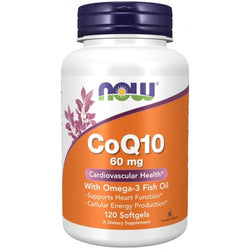 NOW Foods CoQ10 with Omega-3 - 60mg  - 120 softgels