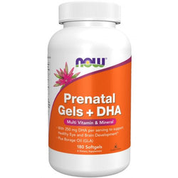 NOW Foods Prenatal Gels + DHA  - 180 softgels