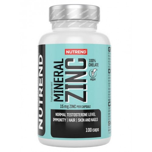 Nutrend Mineral Zinc 100% Chelate, 15mg  - 100 vcaps