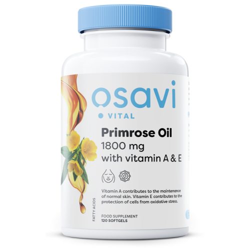 Osavi Primrose Oil with Vitamin A & E - 1800mg  - 120 softgels