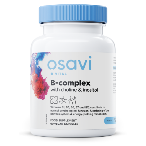 Osavi B-Complex with Choline & Inositol - B-Complex with Choline & Inositol  - 60 vegan caps