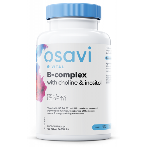 Osavi B-Complex with Choline & Inositol - B-Complex with Choline & Inositol  - 120 vegan caps