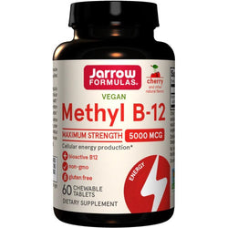 Jarrow Formulas Methyl B-12 - 5000mcg (Cherry)  - 60 vegan chewable tabs