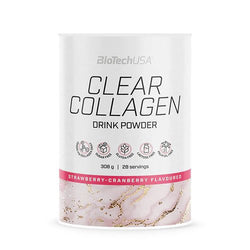 BioTechUSA Clear Collagen, Strawberry-Cranberry  - 308 grams