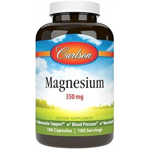 Carlson Labs Magnesium, 350mg  - 180 caps