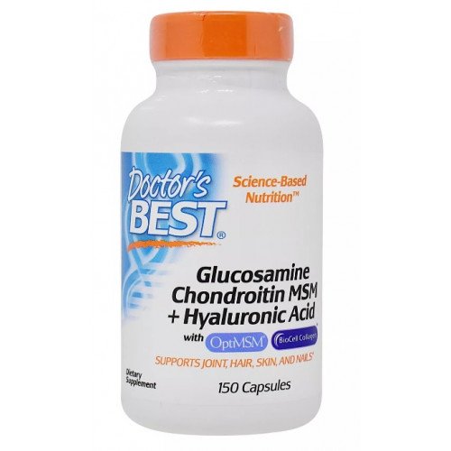 Doctor's Best Glucosamine Chondroitin MSM + Hyaluronic Acid  - 150 caps