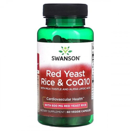 Swanson Red Yeast Rice & CoQ10  - 60 vcaps