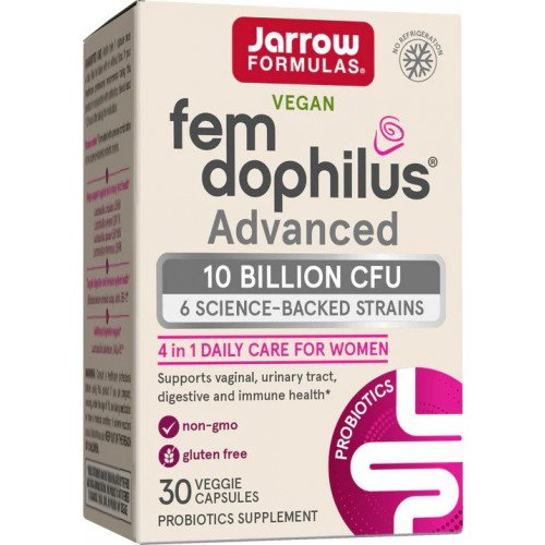 Jarrow Formulas Fem-Dophilus Advanced - Shelf Stable, 10 Billion CFU  - 30 vcaps