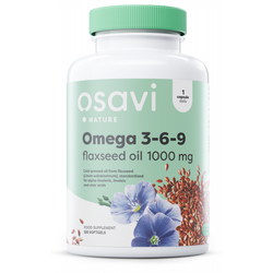 Osavi Omega 3-6-9 Flaxseed Oil - 1000mg  - 120 softgels