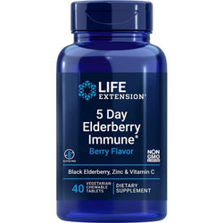 Life Extension 5 Day Elderberry Immune, Berry  - 40 chewable tabs