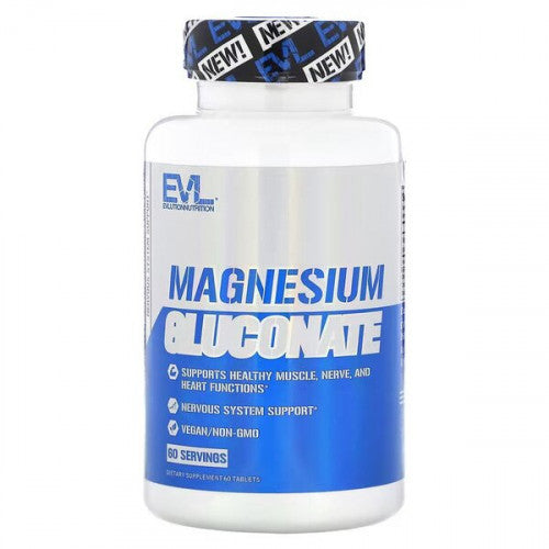 EVLution Nutrition Magnesium Gluconate  - 60 tablets