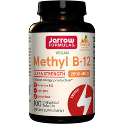 Jarrow Formulas Methyl B-12 - 2500mcg (Tropical)  - 100 vegan chewable tabs