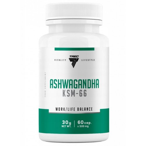 Trec Nutrition Ashwagandha KSM-66, 500mg  - 60 caps