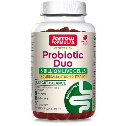 Jarrow Formulas Probiotic Duo - Raspberry  - 50 gummies