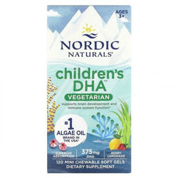 Nordic Naturals Children's DHA Vegetarian, 375mg Berry Lemonade  - 120 chewables