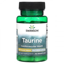 Swanson Taurine, 500mg  - 60 vcaps