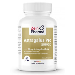 Zein Pharma Astragalus Pro 500/50, 50mg Astragaloside IV  - 60 vcaps