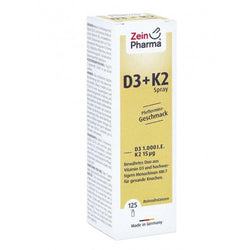 Zein Pharma Vitamin D3 + K2 Spray, Peppermint  - 25 ml.