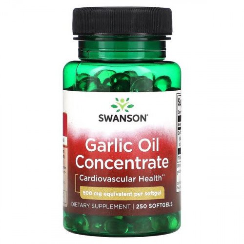 Swanson Garlic Oil Concentrate - 500mg  - 250 softgels