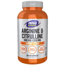 NOW Foods Arginine & Citrulline  - 240 vcaps