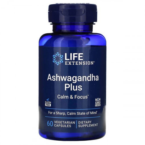 Life Extension Ashwagandha Plus Calm & Focus  - 60 vcaps