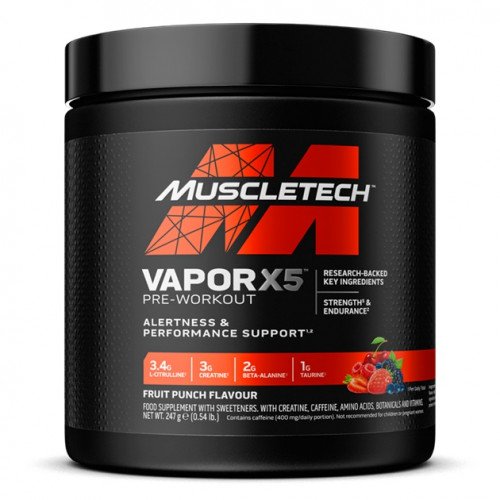 MuscleTech Vapor X5 Pre-Workout - 247  - 252 grams