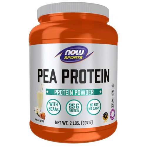 NOW Foods Pea Protein - Vanilla Toffee  - 907 grams