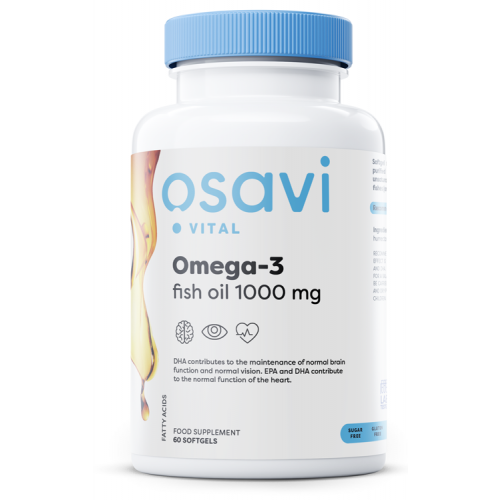 Osavi Omega-3 Fish Oil Molecularly Distilled - 1000mg  - 60 softgels