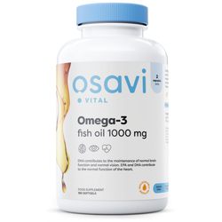 Osavi Omega-3 Fish Oil Molecularly Distilled - 1000mg (Lemon)  - 180 softgels