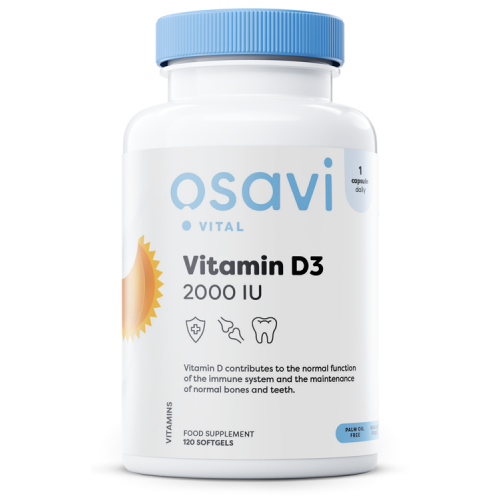 Osavi Vitamin D3 - 2000IU  - 120 softgels