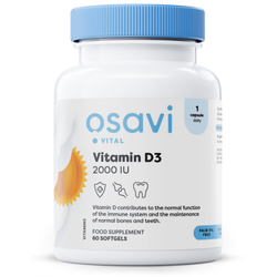 Osavi Vitamin D3 - 2000IU  - 60 softgels