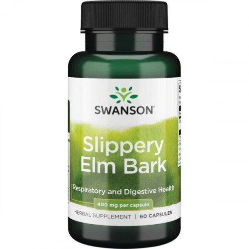 Swanson Slippery Elm Bark, 400mg  - 60 caps