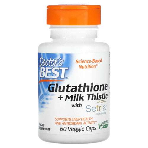 Doctor's Best Glutathione + Milk Thistle  - 60 vcaps