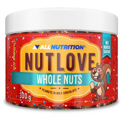 Allnutrition Nutlove Whole Nuts - Peanuts in Milk Chocolate  - 300 grams