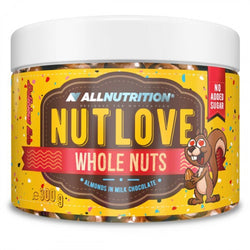 Allnutrition Nutlove Whole Nuts - Almonds in Milk Chocolate  - 300 grams