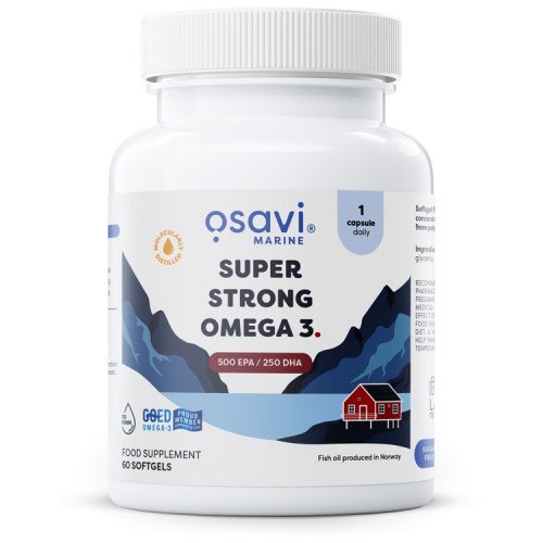 Osavi Super Strong Omega 3 - 500 EPA / 250 DHA  - 60 softgels