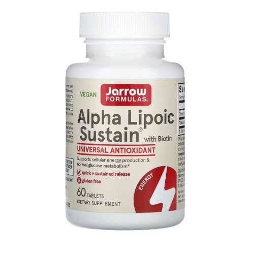 Jarrow Formulas Alpha Lipoic Sustain with Biotin - Alpha Lipoic Sustain with Biotin  - 60 tablets