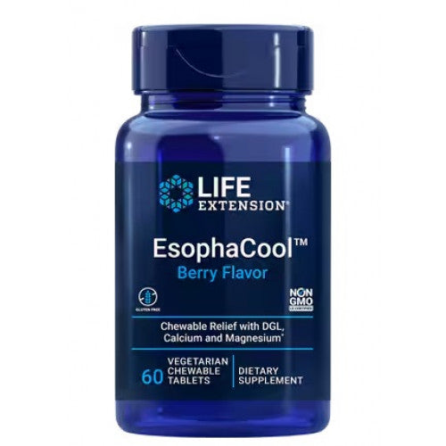 Life Extension EsophaCool - Berry (EAN 737870203315)  - 60 vegetarian chewable tabs