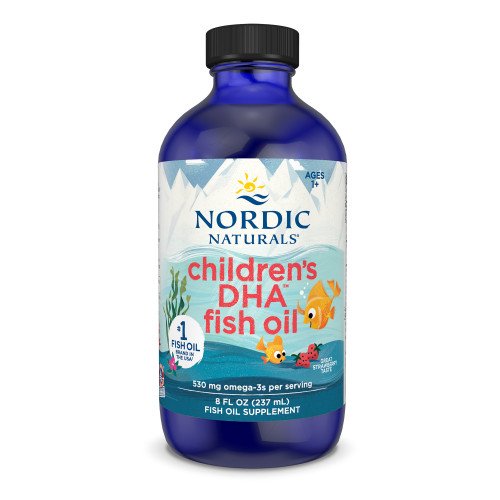 Nordic Naturals Children's DHA - 530mg Omega-3 Strawberry  - 237 ml.