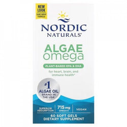 Nordic Naturals Algae Omega - 715mg Omega 3  - 60 softgels