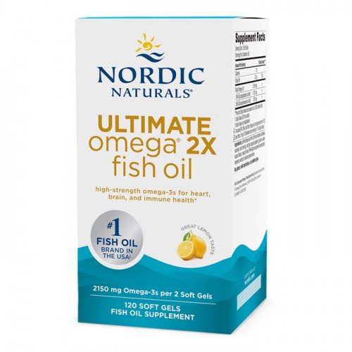 Nordic Naturals Ultimate Omega 2X - 2150mg Lemon  - 120 softgels