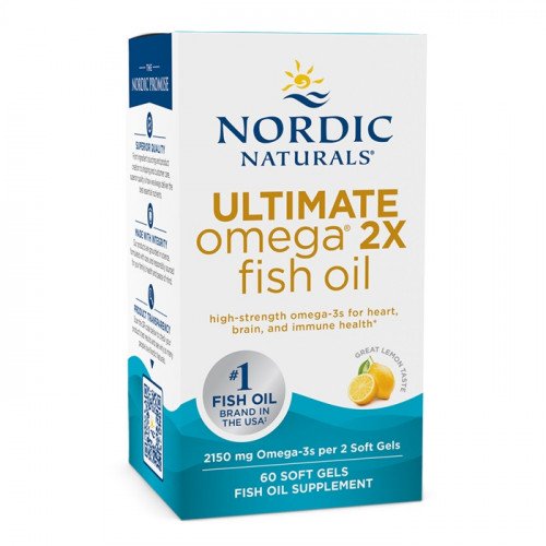 Nordic Naturals Ultimate Omega 2X - 2150mg Lemon  - 60 softgels