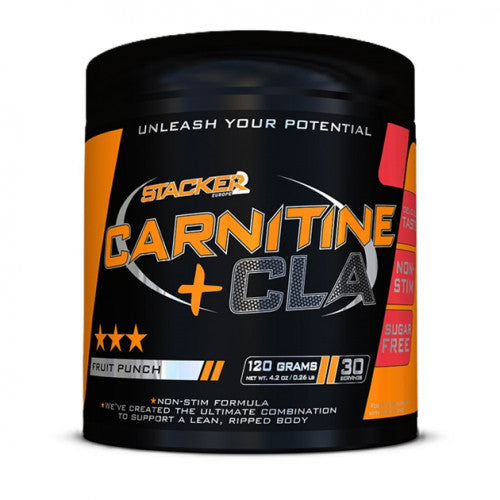 Stacker2 Europe Carnitine + CLA, Fruit Punch  - 120 grams