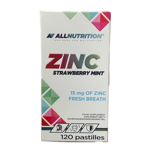 Allnutrition Zinc - 15mg (Strawberry Mint)  - 120 pastilles