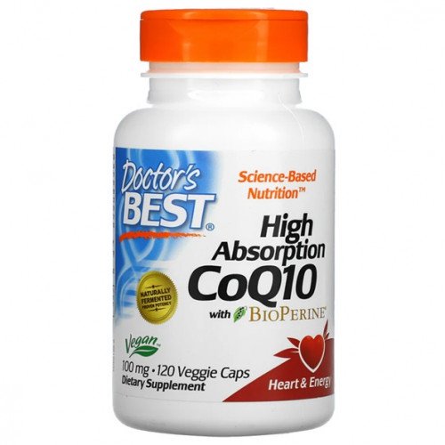 Doctor's Best High Absorption CoQ10 with BioPerine - 100mg  - 120 vcaps